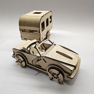 кола с каравана 3D пъзел