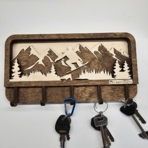 Закачалка за ключове - snowboard